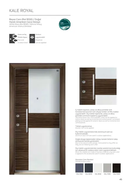 Kale Royal butik Kale çelik kapı modeli