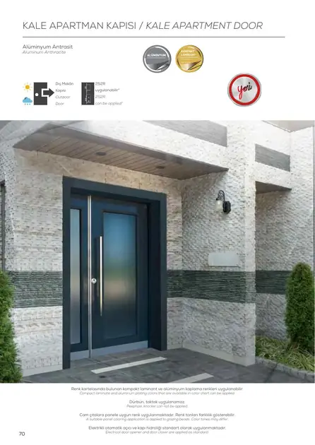 Kale Apartman Kapısı apartman Kale çelik kapı modeli